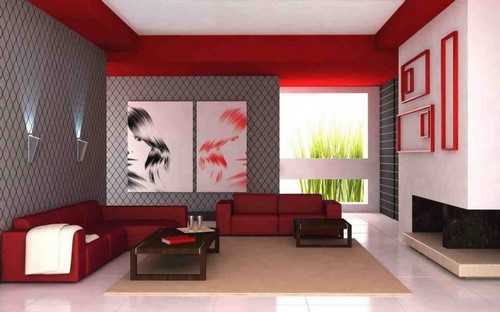 تصميم غرفة المعيشة الحديثة - الأفكار الداخلية الصورة