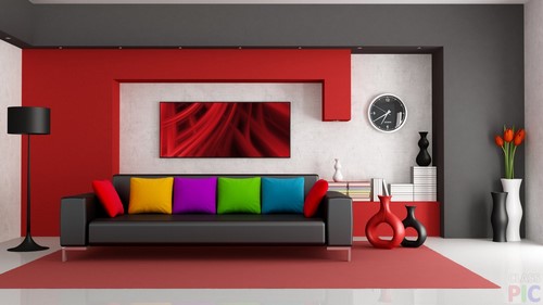 Design de salon moderne - photo d'idées d'intérieur