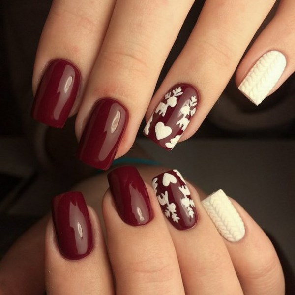 Manicure winter 2019-2020: item baru, trend - 100 foto idea