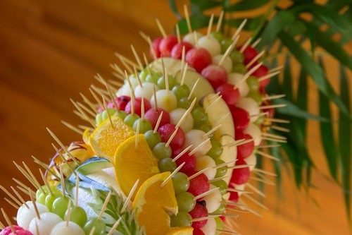 Fruktskiver på festbordet - fantastiske fotoideer