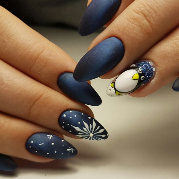 Manicure zima 2019-2020: nowe przedmioty, trendy - 100 zdjęć pomysłów