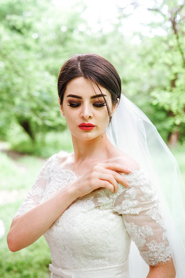 Maquillage de mariage exquis de la mariée: photos, idées, tendances