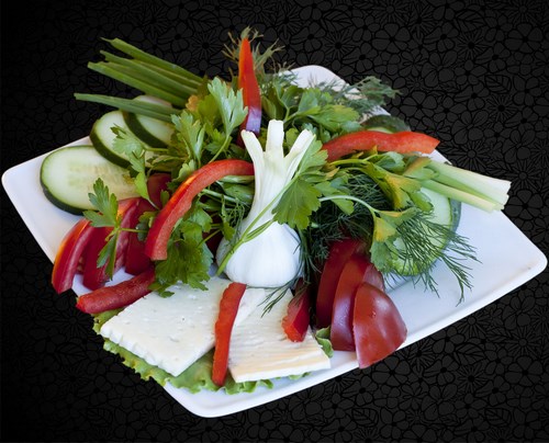 Hermoso corte de vegetales - ideas de diseño fotográfico