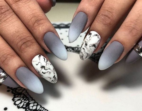 Stylish marble manicure 2020-2021: the best ideas for nail design in the style of marble stone