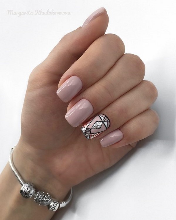 Novelties of the design of manicure with sparkles 2020-2021: 50+ photos of ideas