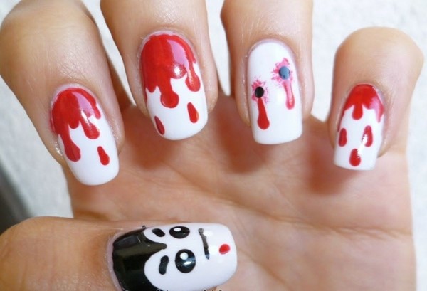 Ongebruikelijke manicure voor Halloween 2019: spectaculaire ideeën voor nagelontwerp op de foto